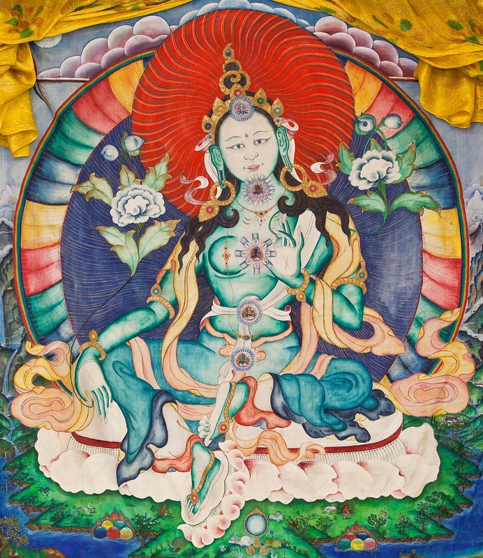 Cittamani Tara painted by Lama Yeshe