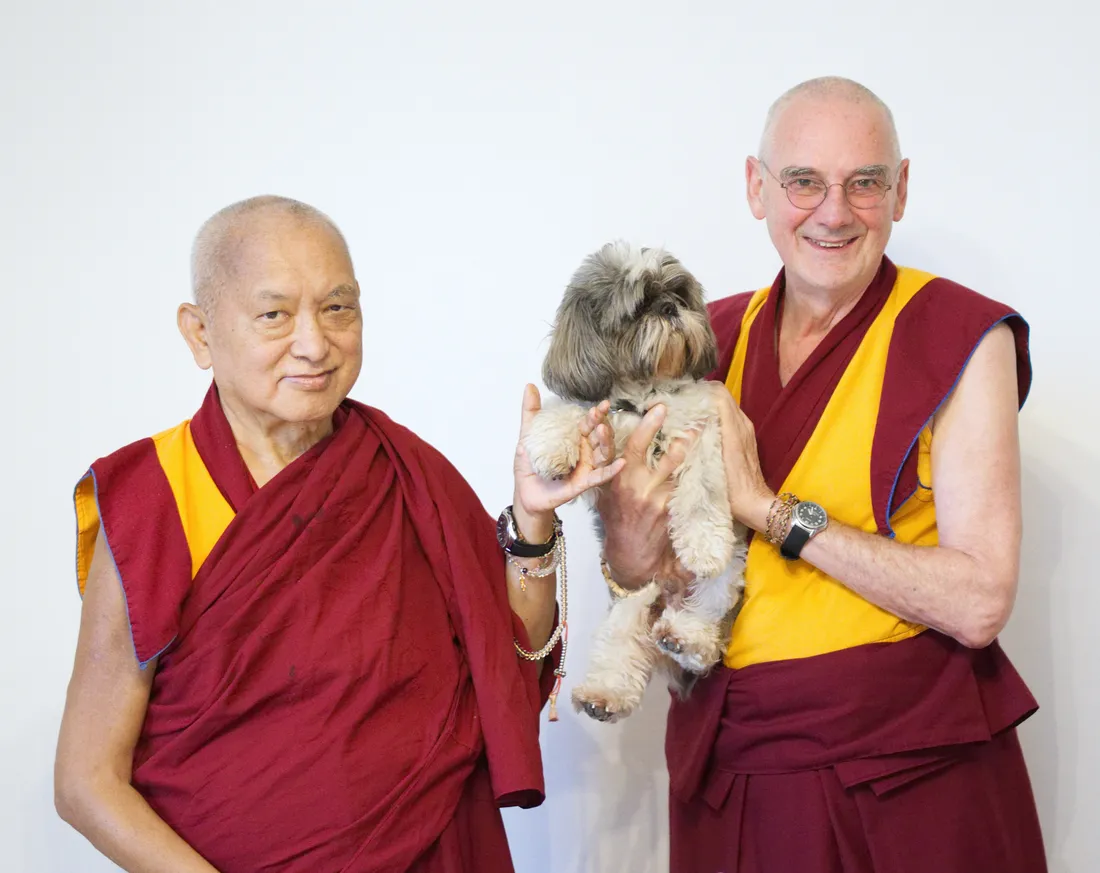 Lama Zopa Rinpoche and Ven. Roger Kunsang