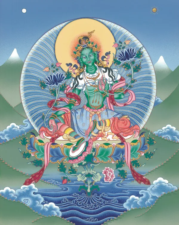 Green Tara by Andy Weber