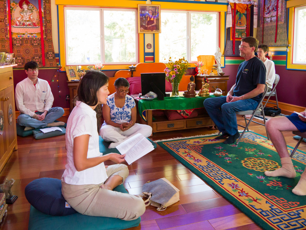 Practice Day at Kachoe Dechen Ling, Lama Zopa Rinpoche's residence in Aptos